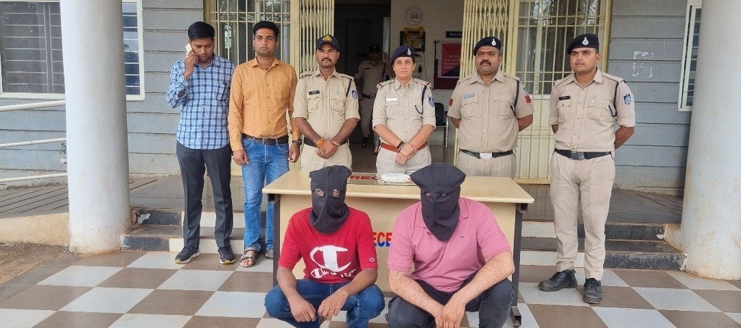 आगर मालवा में नशे के विरुद्ध पुलिस की एक सप्ताह के भीतर तीसरी बड़ी कार्रवाई, 5 लाख रुपए की एमडी-ड्रग के साथ दो आरोपी को पकड़ा
