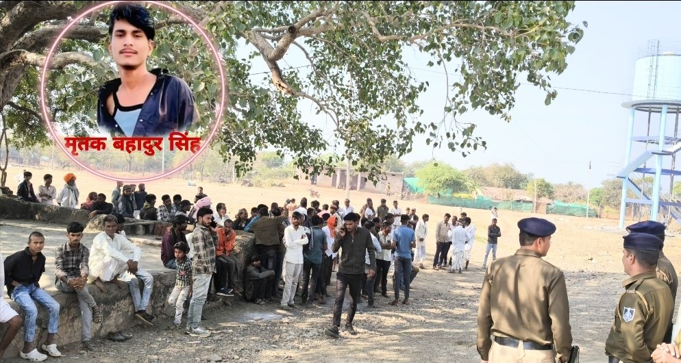 जमीनी विवाद में चाकू बाजी में हुई नाबालिग की हत्या पर गांव में माहौल गर्माता देखा भारी पुलिस बल तैनात, ग्रामीण व पुलिस के बीच भी हुई कहा सुनी